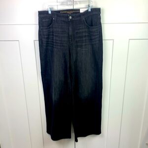 Chico's Dark Denim Wide-Leg Jeans